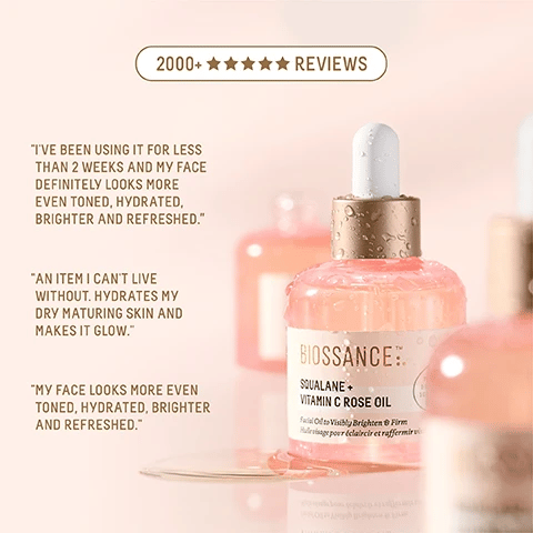 Biossance Squalane + Vitamin C Rose Oil 30ml