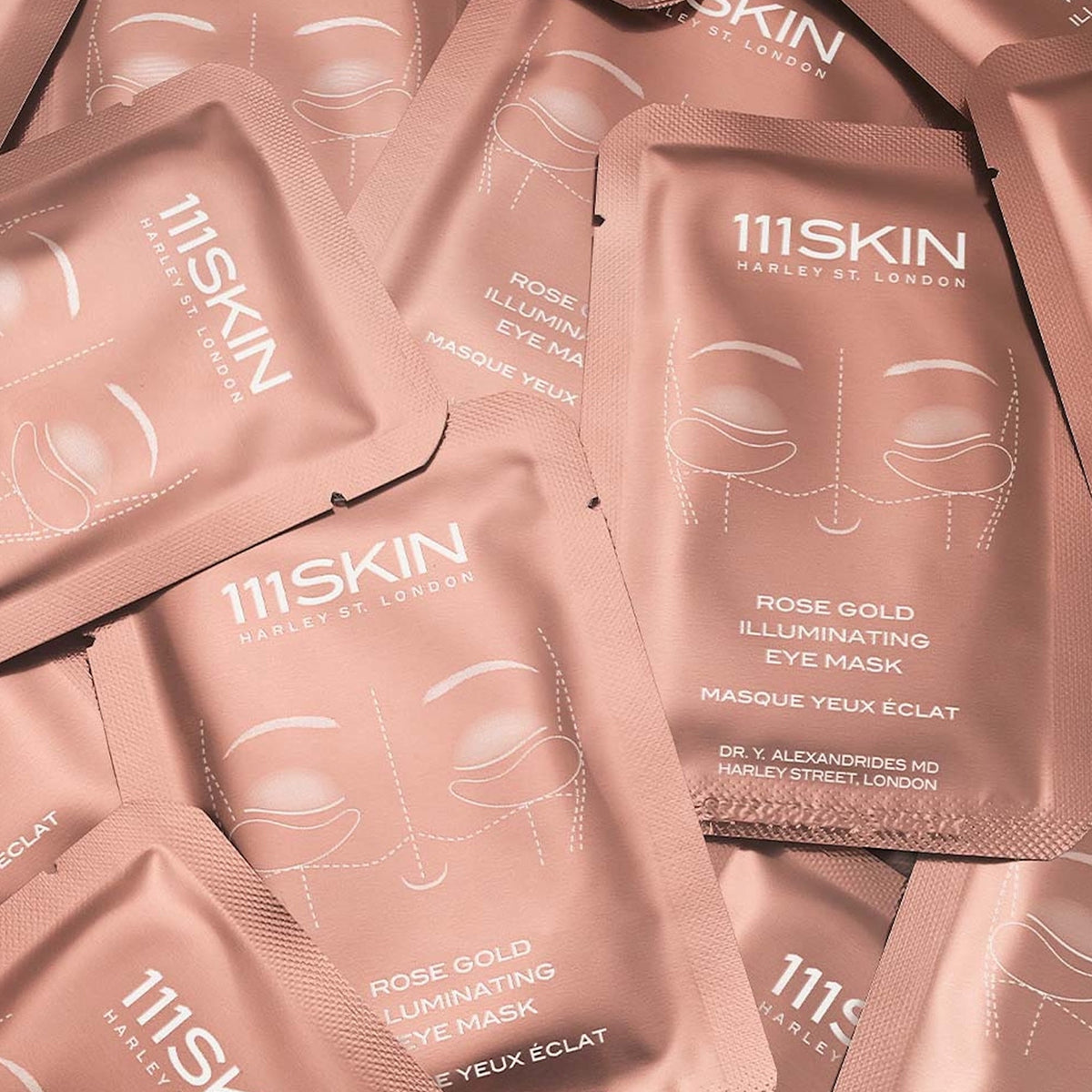 Rose Gold Illuminating Eye Mask Box 8 Pack