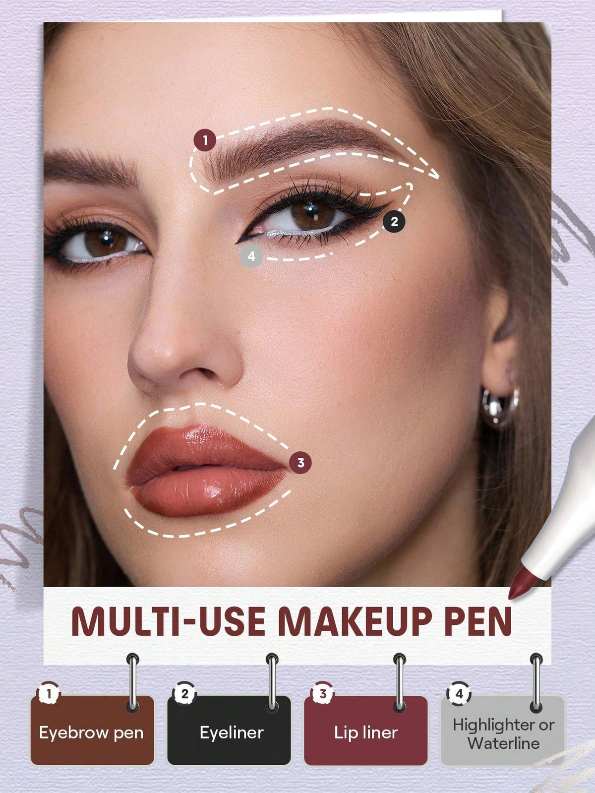 The Everywhere 4-In-1 Pen by Sheglam