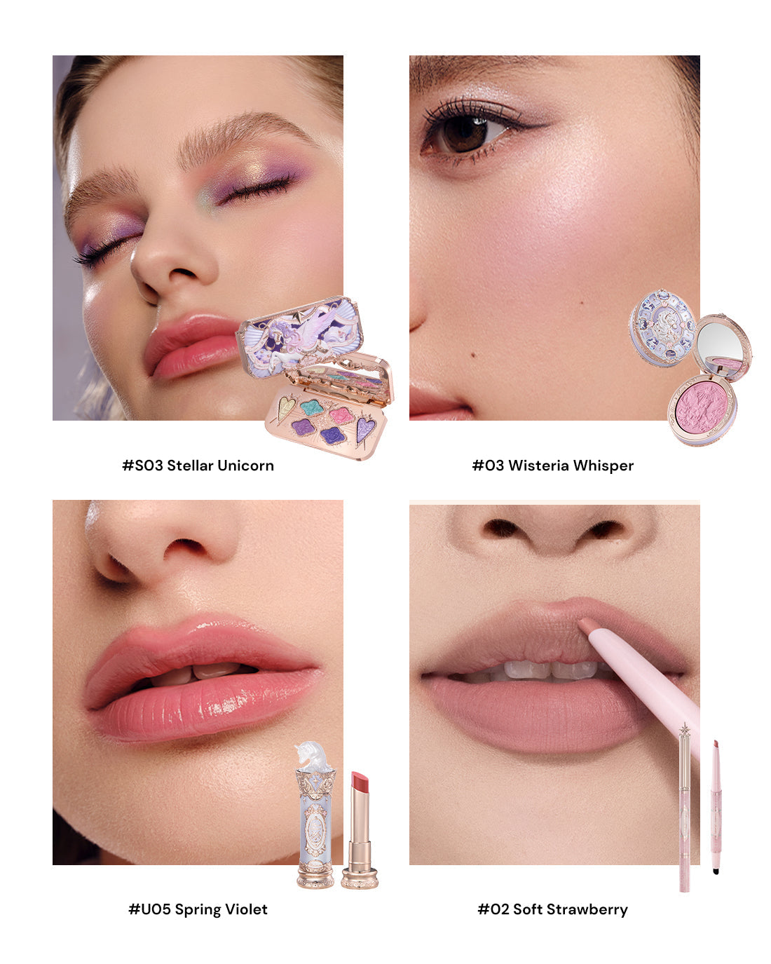 Flower Knows Knight Unicorn Folding Grace Set A