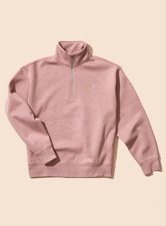 Everyday Quarter Zip Sweatshirt by Rare Beauty