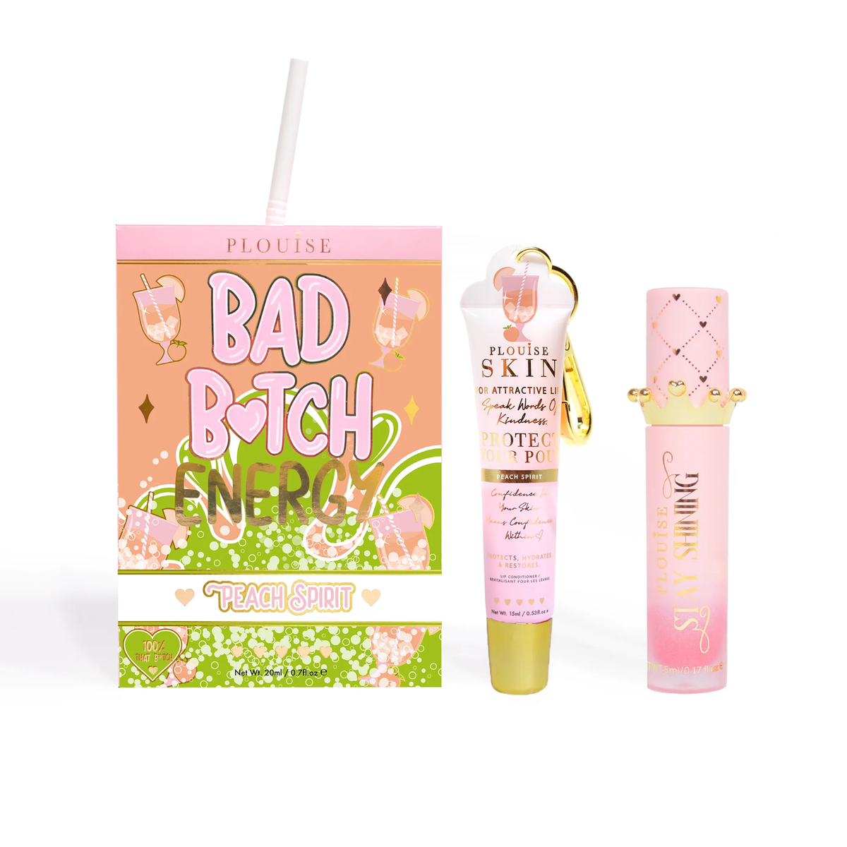 Bad Bitch Energy Lip Conditioner & Lip Oil Duo by P.Louise