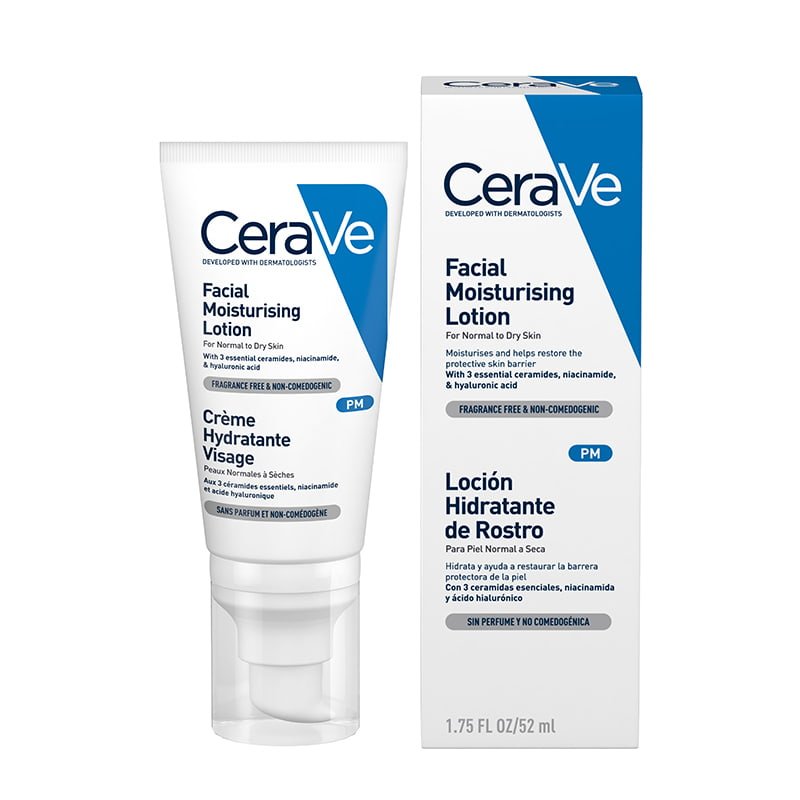 Facial Moisturising Lotion PM with Ceramides & Hyaluronic Acid by CeraVe