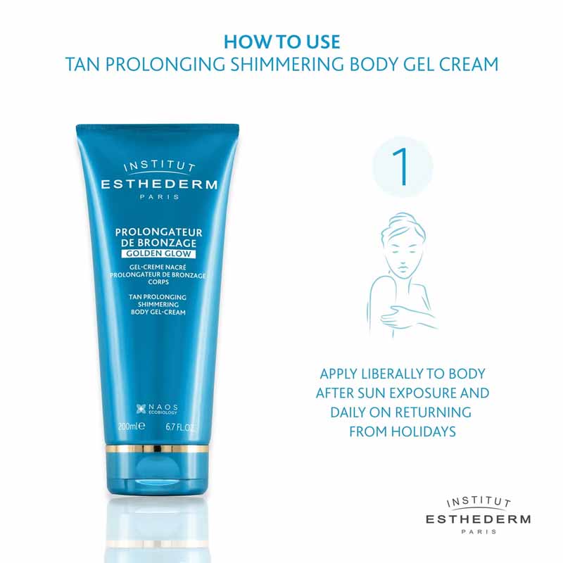 Tan Prolonging After Sun Shimmering Body Gel Cream by Institut Esthederm