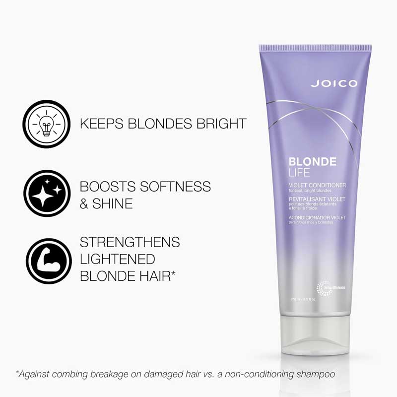 Blonde Life Violet Conditioner For Cool Toned Blonde Hair by Joico