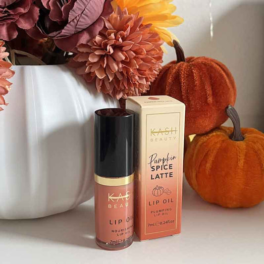 Pumpkin Spice Latte Plumping Lip Oil by KASH Beauty