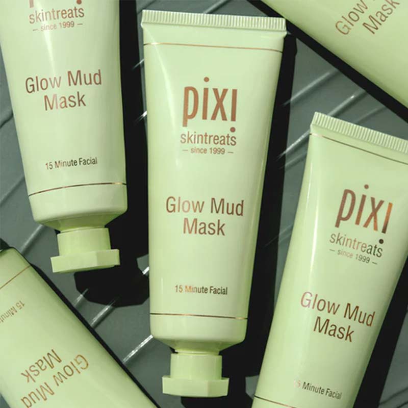 Deep-Pore Glow Mud Face Mask with 5% Glycolic Acid by Pixi