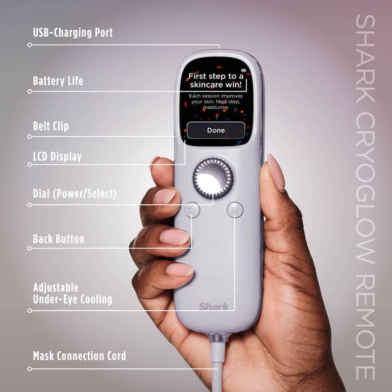 CryoGlow Under-Eye Cooling + LED Face Mask by Shark