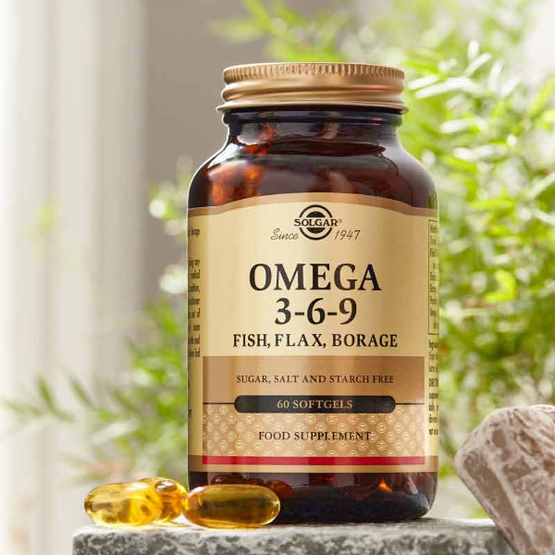 Omega 3-6-9 Fish Flax Borage 60 Softgels by Solgar
