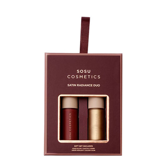 Satin Radiance Duo Makeup Gift Set by SOSU Cosmetics