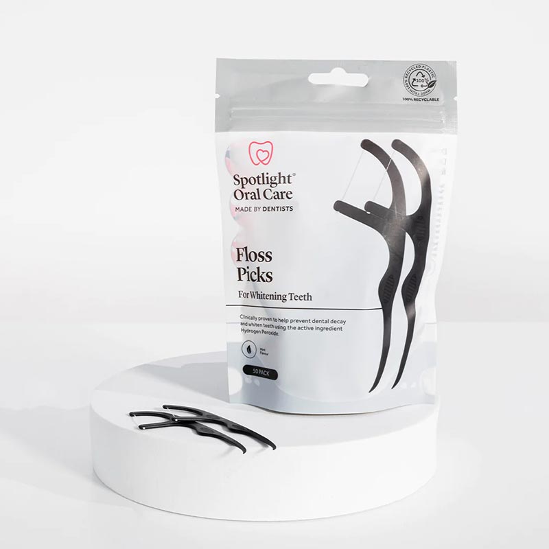 Floss Picks for Whitening Teeth by Spotlight Oral Care