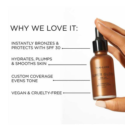 Super Gloss SPF 30 Tinted Face Tanning Serum